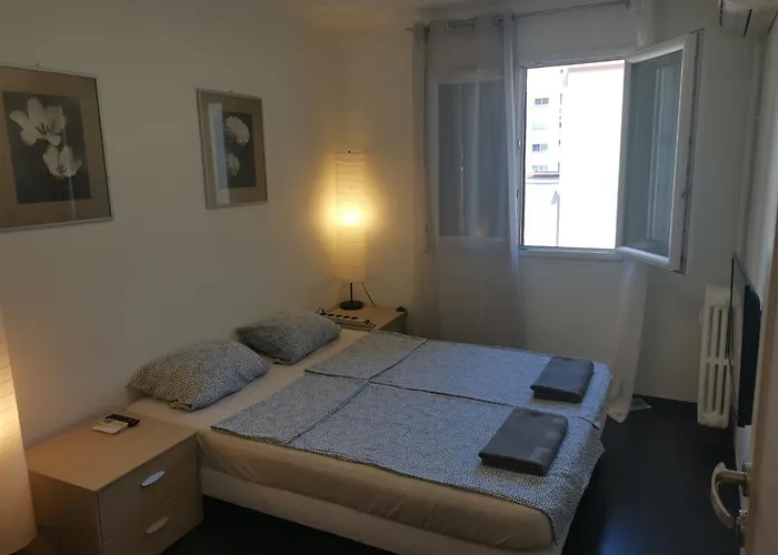 The Nice - 3 Rooms, 3Air Cond, 3Tv, 3Fans, 2 Wc, Wifi Everywhere 5Min Aeroport, Train, Beach, 1Min Tram, 15 Min Centre, Port, Parking Possible